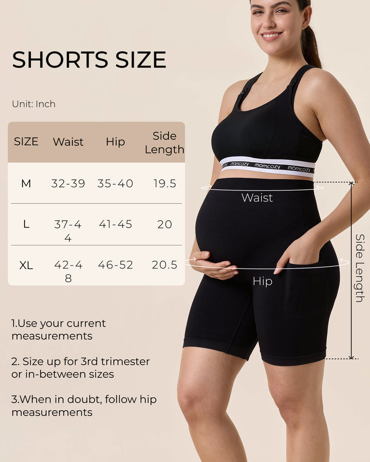 Cloud Maternity Biker Shorts