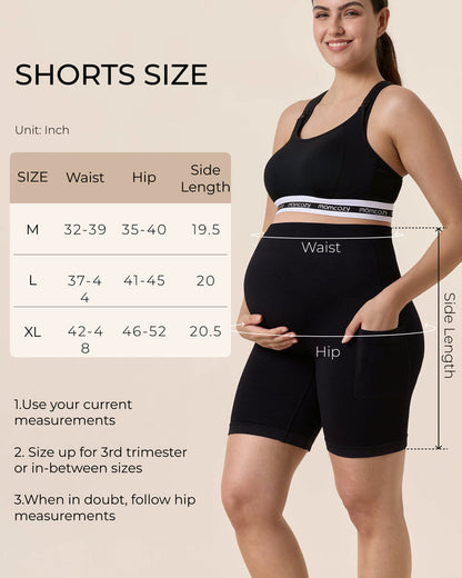 Cloud Maternity Biker Shorts