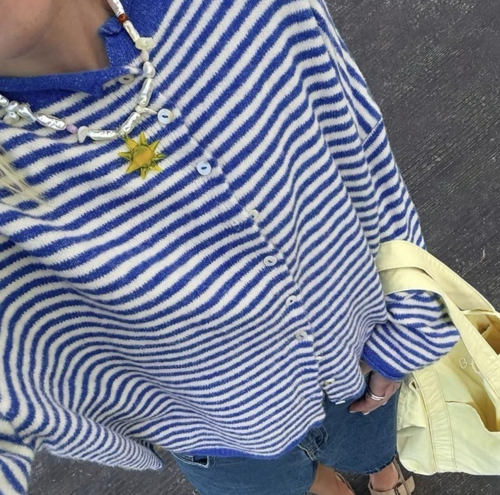 Fall Stripped Cardigan