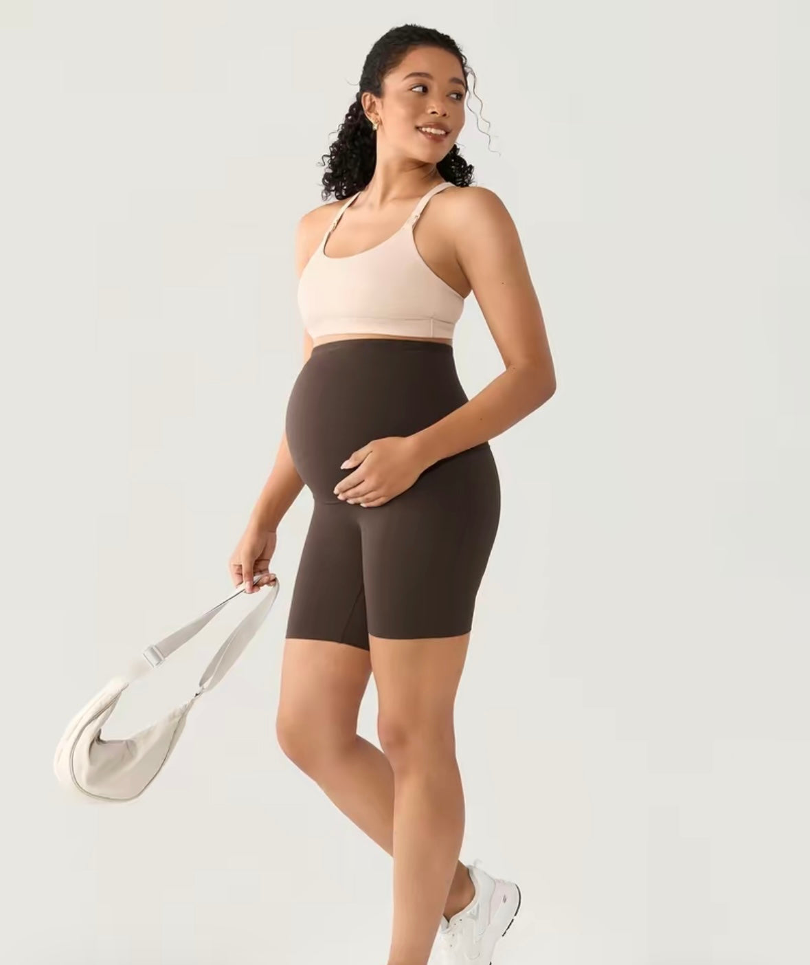 Cloud Maternity Biker Shorts