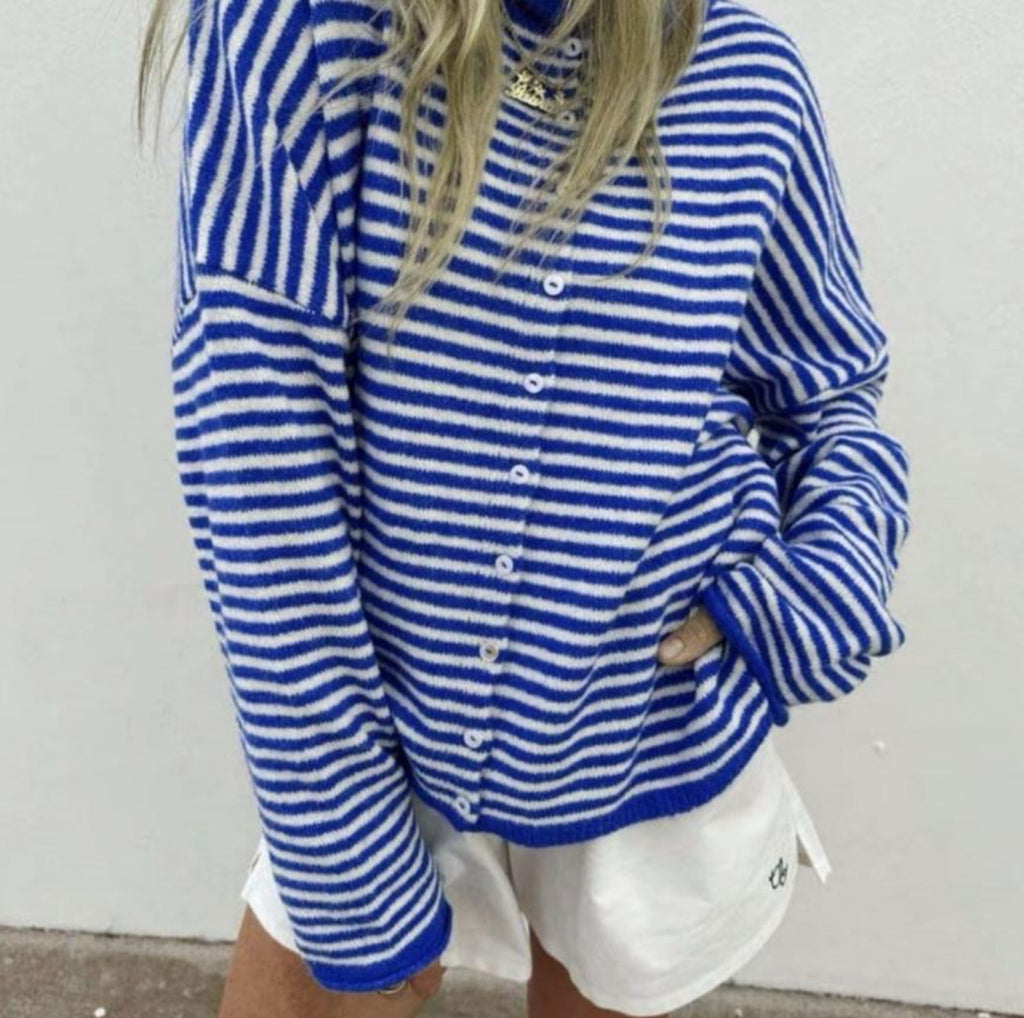 Fall Stripped Cardigan