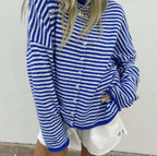 Fall Stripped Cardigan