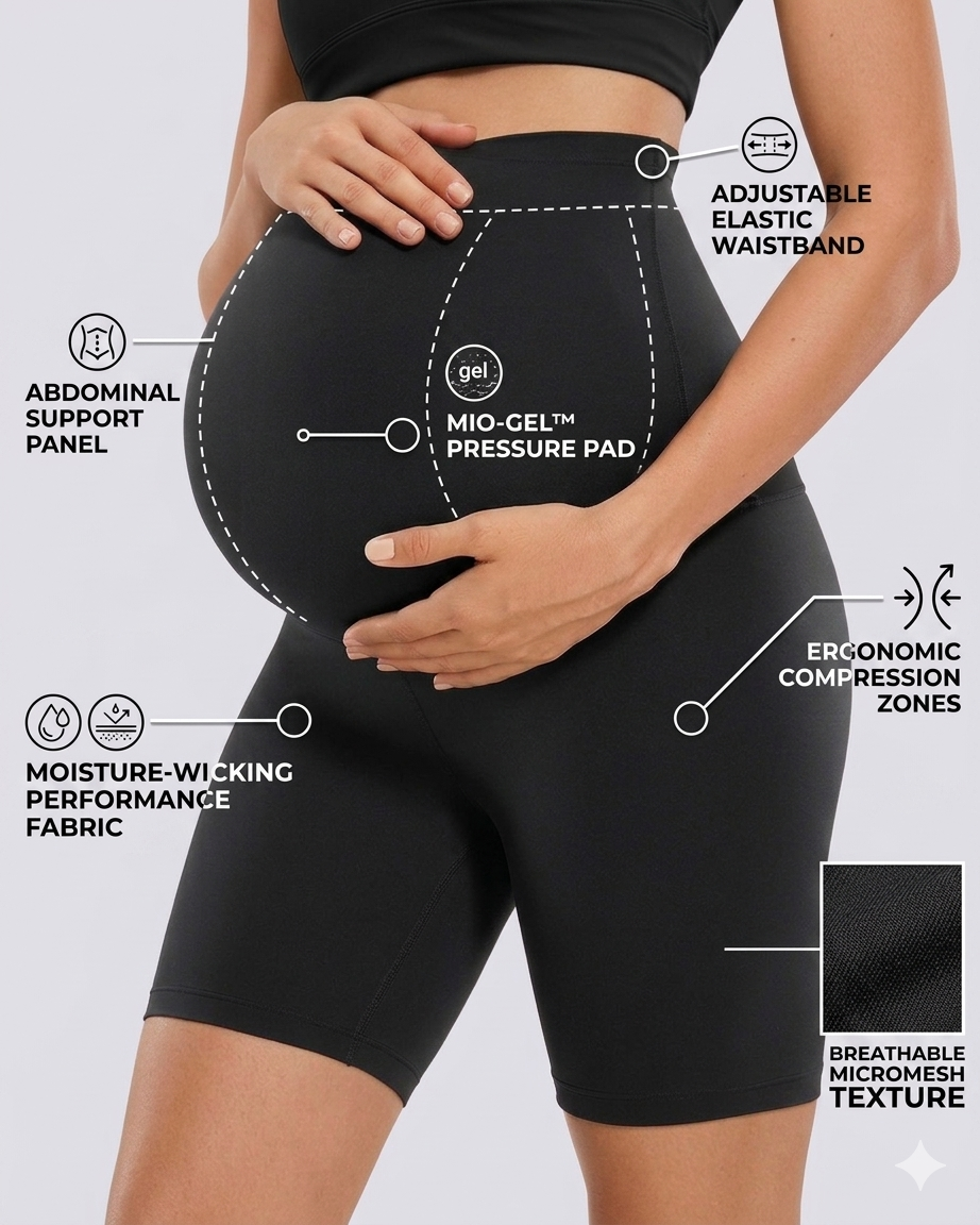 Cloud Maternity Biker Shorts