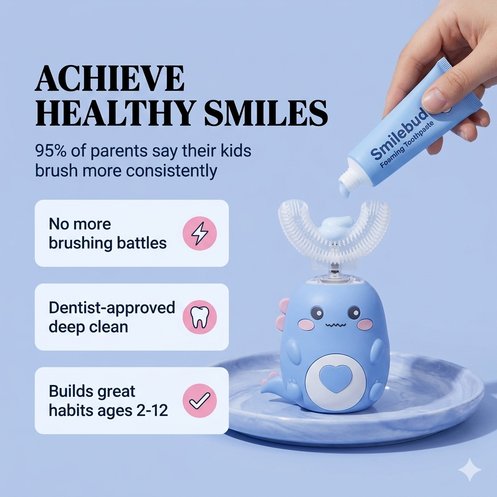 SmileBud™ — 360° Toddler Toothbrush
