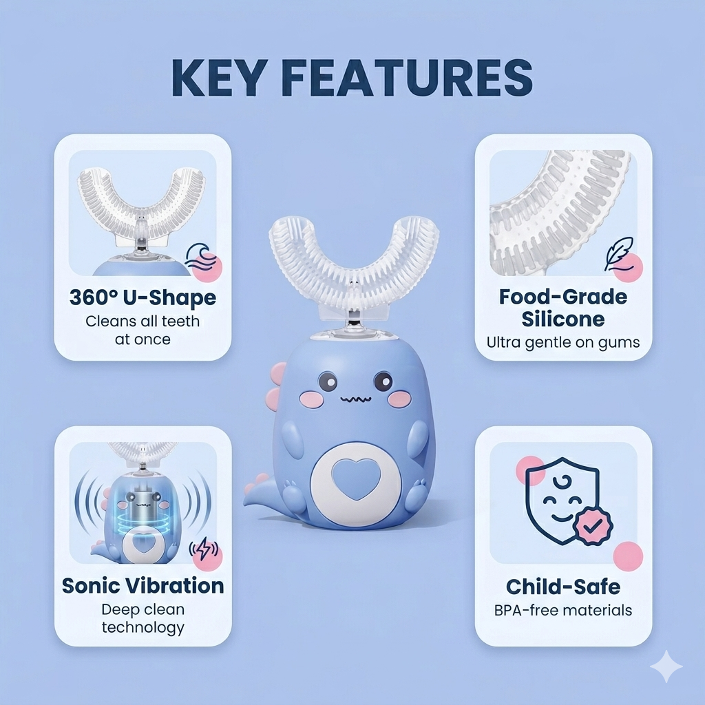 SmileBud™ — 360° Toddler Toothbrush