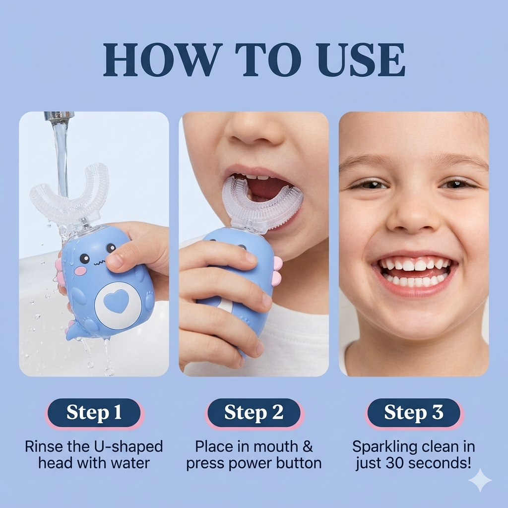 SmileBud™ — 360° Toddler Toothbrush