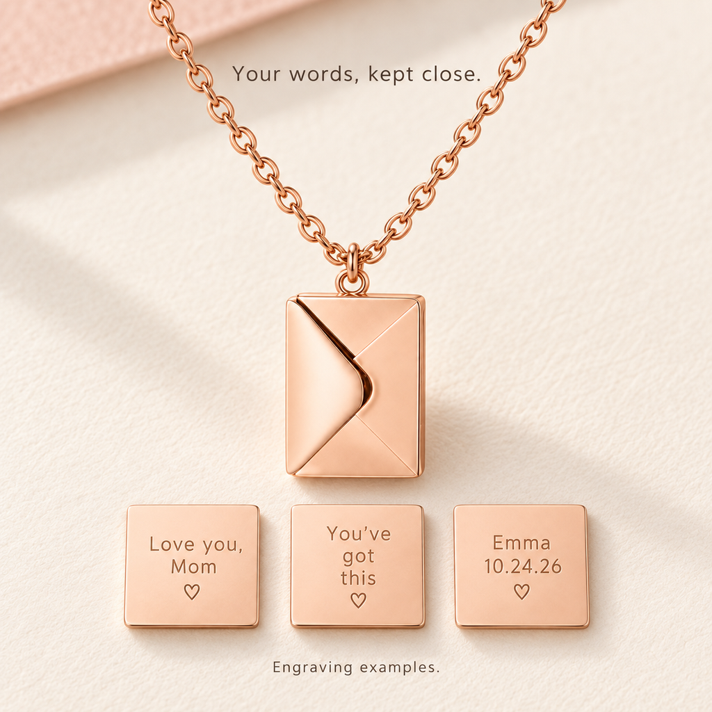 Words to Keep- Envelope Necklace
